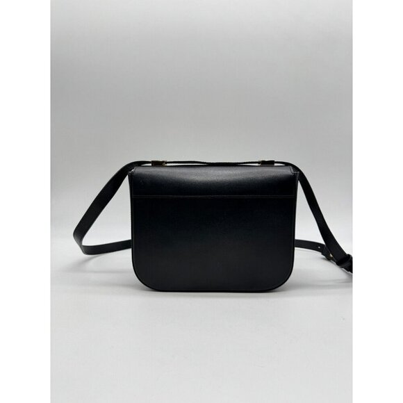 DEMELLIER London Large Vancouver smooth leather women's crossbody bag- Black - Picture 9 of 16
